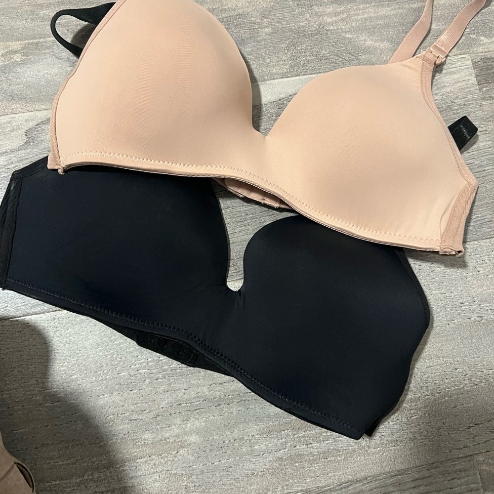 Women's Black and Tan Nursing Bras